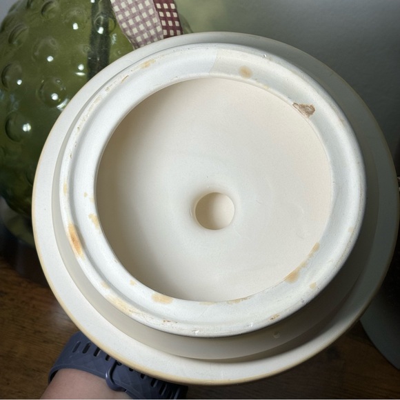 Vintage Holiday 3D Santa Hat Teddy Bear Stoneware Cookie Jar Christmas Winter - Picture 11 of 14